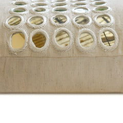 Aaina - Beige Linen Lumbar Cushion Cover