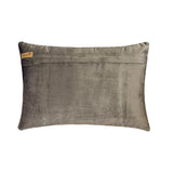 Resplendent Grey - Grey Suede Lumbar Pillow Cover
