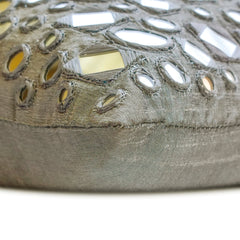 Anayna Grey - Grey Silk Lumbar Cushion Cover