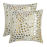 Darpan White - White Silk Throw Cushion Cover