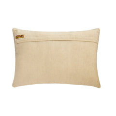Halycon Silver - Blue Jacquard Lumbar Pillow Cover