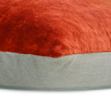 Velvet Rust Jules - Rust Velvet Throw cushion Cover