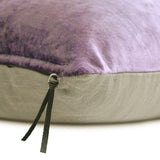 Velvet Purple Jules - Purple Velvet Throw Cushion Cover