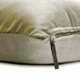 Velvet Silver Jules - Silver Velvet Throw cushion Cover