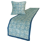 Indigo Centric Decorative Bed Runner and Cushion Cover