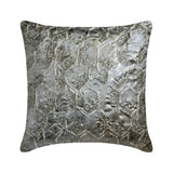 Burnished Silver Throw Pillow Cover