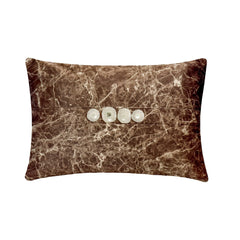 Quartz Center Teal - Teal Blue Suede Lumbar Pillow Cover