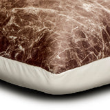 Quartz Center Brown Lumbar Pillow Cover