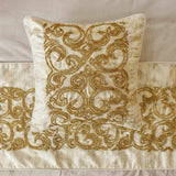 Ornamento Oro Decorative Bed Runner and Cushion Cover