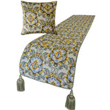 Damask Blaze Decorative Bed Runner and Cushion Cover