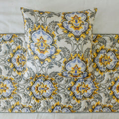 Damask Blaze Decorative Bed Runner and Cushion Cover