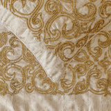 Ornamento Oro Decorative Bed Runner and Cushion Cover