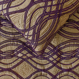 Plum Swirls Decorative Bed Runner and Cushion Cover