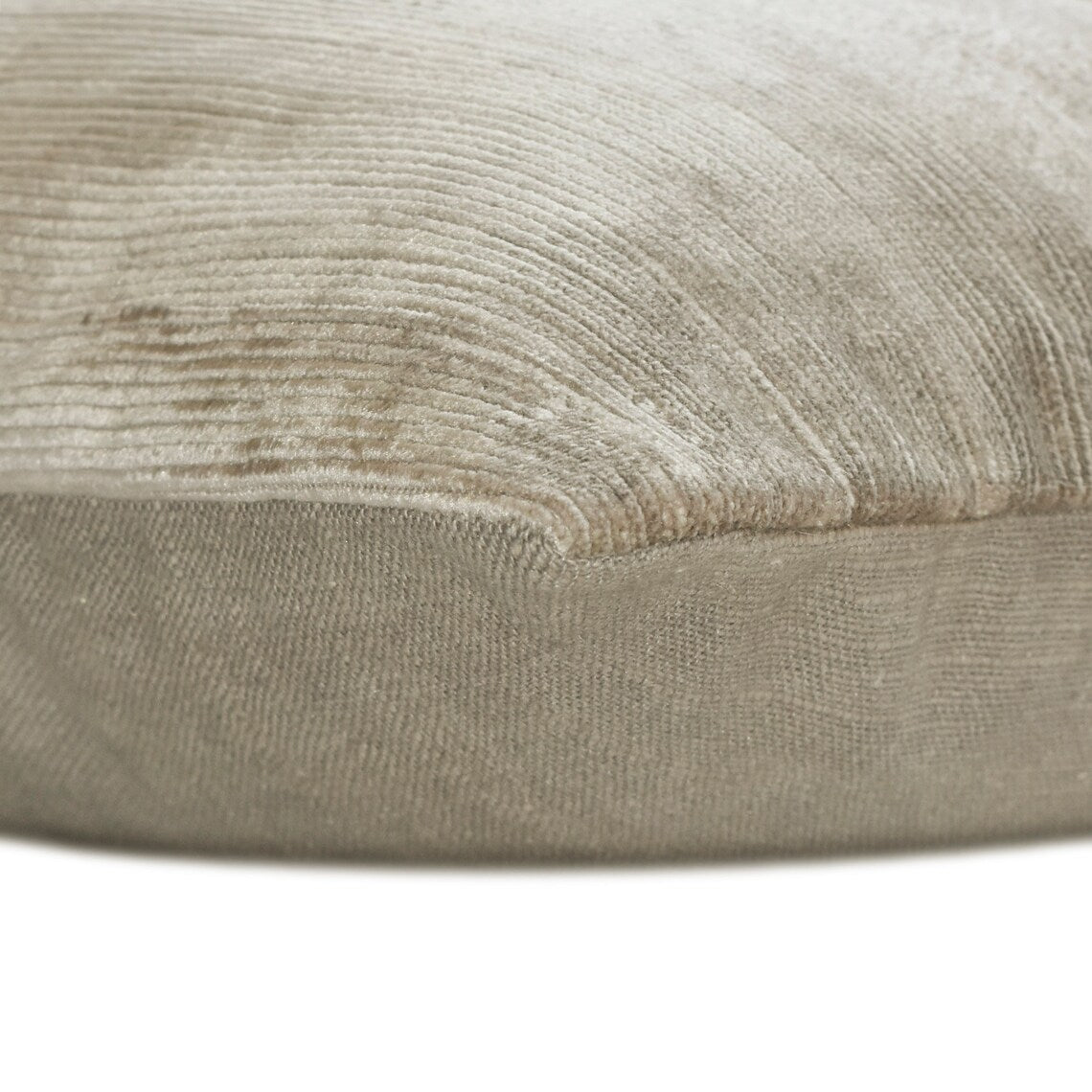 Corduroy Split Taupe Lumbar Pillow Cover