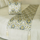 Flamey Damask Decorative Bed Runner and Cushion Cover