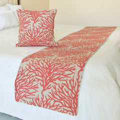 Coraline Pearls Decorative Bed Runner and Cushion Cover
