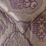 Embre Purple Decorative Bed Runner and Cushion Cover