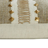 Terra Beige - Beige Jute & Linen Lumbar Pillow Cover