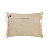 Hadiya - Beige Jute & Linen Lumbar Pillow Cover