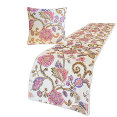 Aster Decorative Bed Runner and Cushion Cover