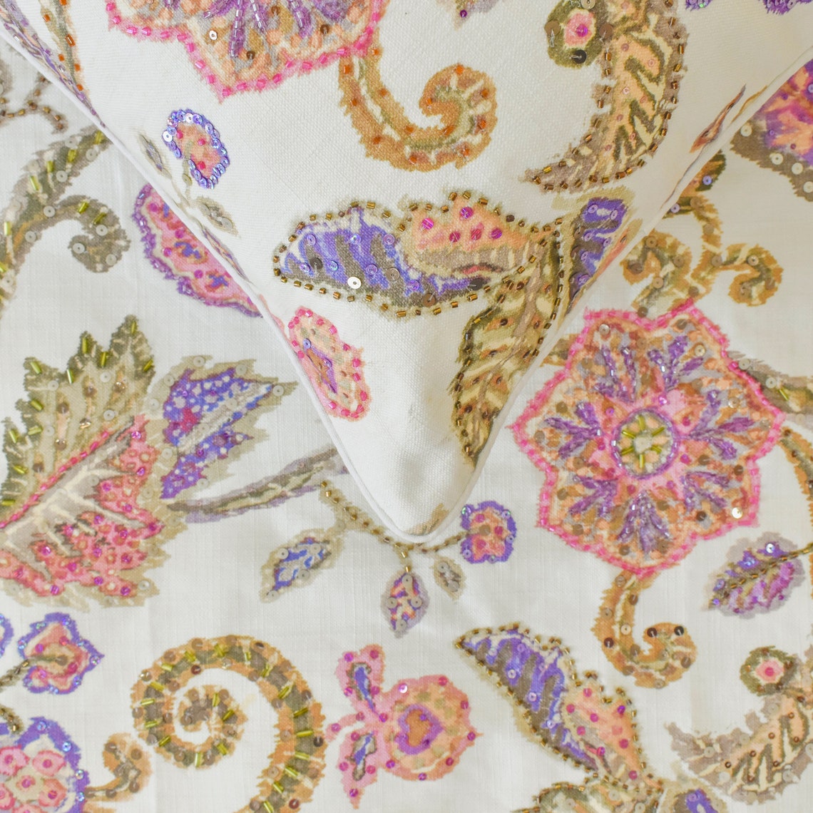 Aster Decorative Bed Runner and Cushion Cover