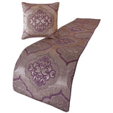 Embre Purple Decorative Bed Runner and Cushion Cover
