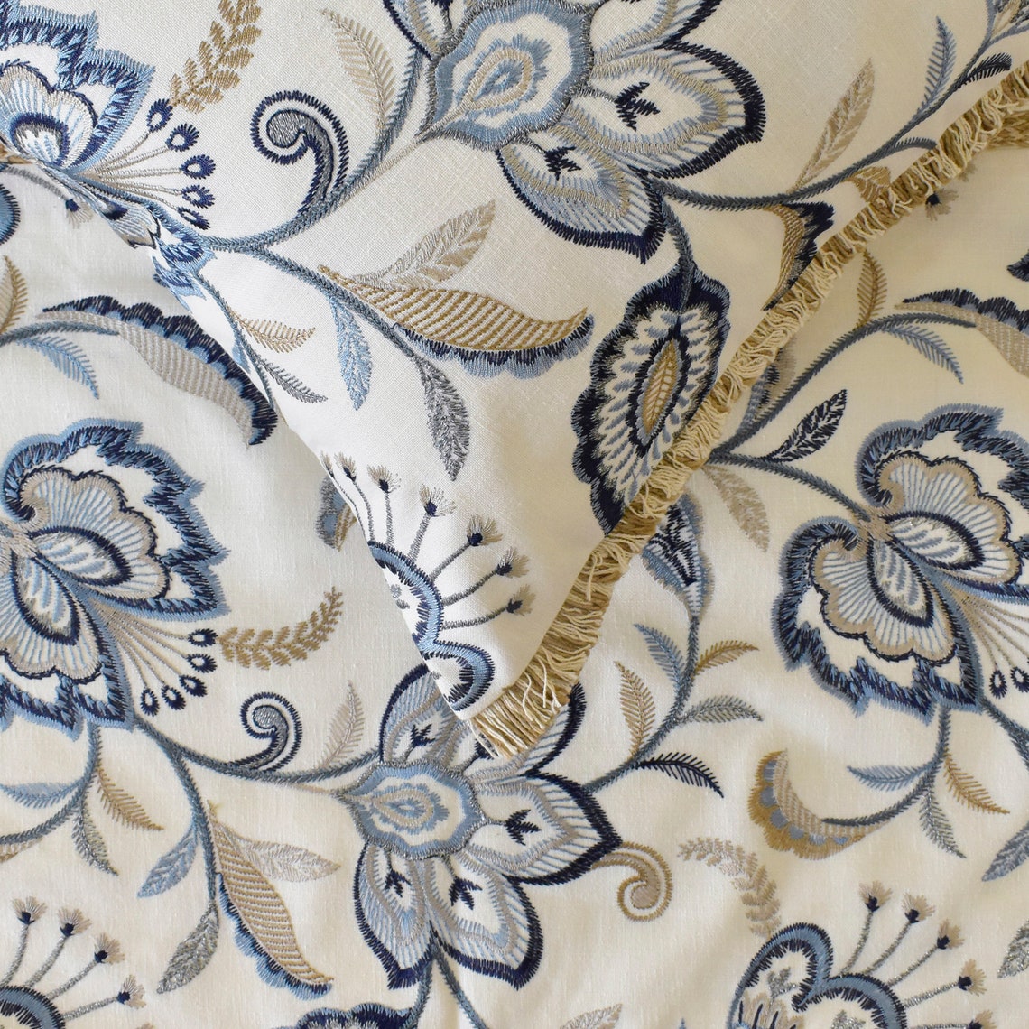 Morning Glories Decorative Bed Runner and Cushion Cover