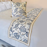 Morning Glories Decorative Bed Runner and Cushion Cover