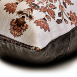 Fariba - Brown Velvet Lumbar Pillow Cover