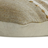 Terra Beige - Beige Jute & Linen Lumbar Pillow Cover