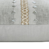 Terra Grey - Grey Jute & Linen Lumbar Pillow Cover