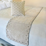 The Brick Effect Decorative Bed Runner and Cushion Cover
