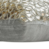 Shimmering Silver - Silver Silk Throw Cushion Cover
