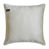 Medhakara - Teal Blue Suede Throw cushion Cover