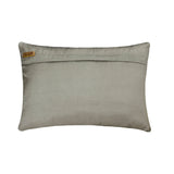 Ovoid Ribbon - Grey Jacquard Lumbar Pillow Cover