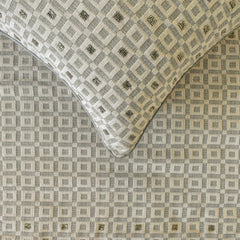 The Brick Effect - Velvet Grey Decorative Bed Runner and Cushion Cover