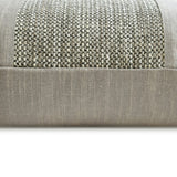 June Grey - Grey Linen & Jute Lumbar Pillow Cover