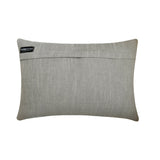 June Grey - Grey Linen & Jute Lumbar Pillow Cover