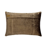 Resplendent Brown - Brown Suede Lumbar Pillow Cover