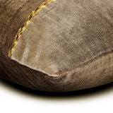Resplendent Brown - Brown Suede Lumbar Pillow Cover