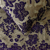 Plum Petal - Velvet Purple Decorative Bed Runner and Cushion Cover