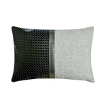 Lux Black Lumbar Pillow Cover