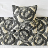Circlewise - Jacquard Black Decorative Bed Runner and Cushion Cover