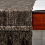 Kayla Brown - Brown Suede Decorative Table Runner