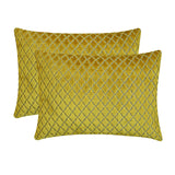 Marvel Chartreuse - Chartreuse Green Velvet Lumbar Pillow Cover