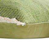 Evergreen Jute - Green Jute Throw cushion Cover