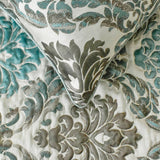 Royal Elegance - Jacquard Blue Decorative Bed Runner and Cushion Cover