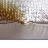 Tanner Grey - Grey Faux Leather Throw Cushion Cover