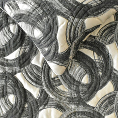 Circlewise - Jacquard Black Decorative Bed Runner and Cushion Cover