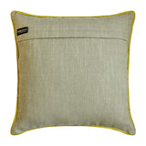 Geolattice Chartreuse - Chartreuse Green Velvet Throw Cushion Cover